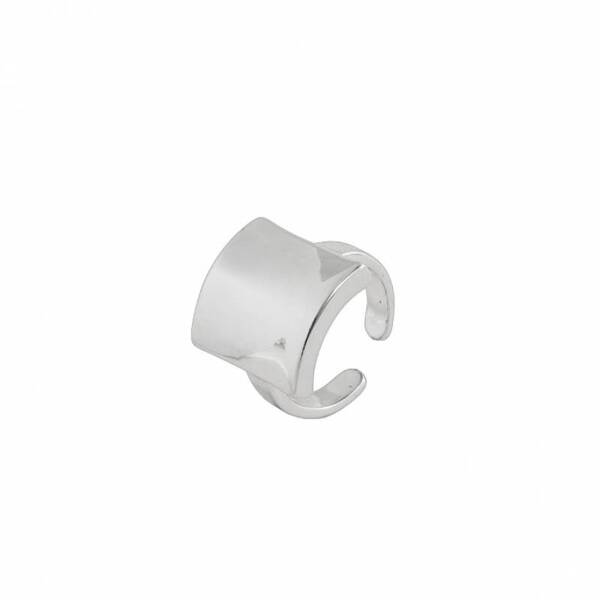 Silver Square Design Ring